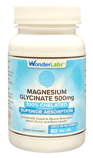 Wonder Labs Magnésio Glicinato Premium – 500mg, Absorção Avançada