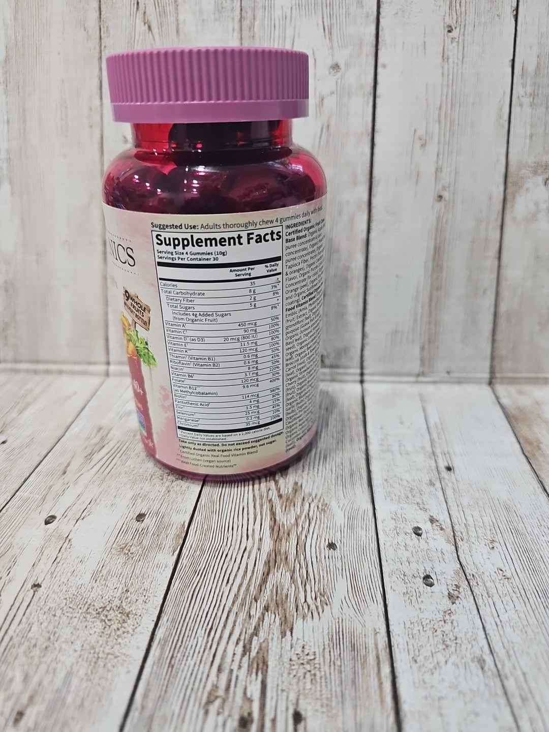 Multivitamínico Vegano MyKind Organics Feminino 40+ – 120 Gummies Garden of Life