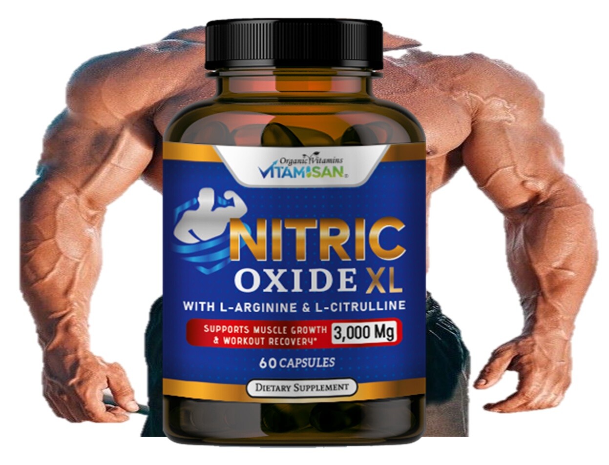 Vasodilatação Máxima com L-Arginina + L-Citrulina | 3000mg | 120 Cápsulas | Energia e Performance
