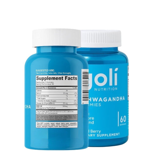 Ashwagandha Gummies 60 Unidades – Suplemento Diário de Ervas, Frutas Sortidas