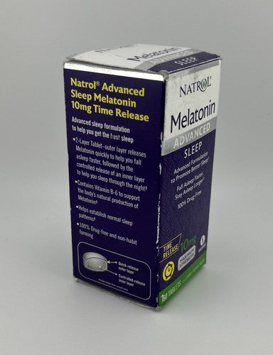 Natrol Melatonina 10mg Advanced Sleep – Sono Rápido e Profundo | 60 Cápsulas