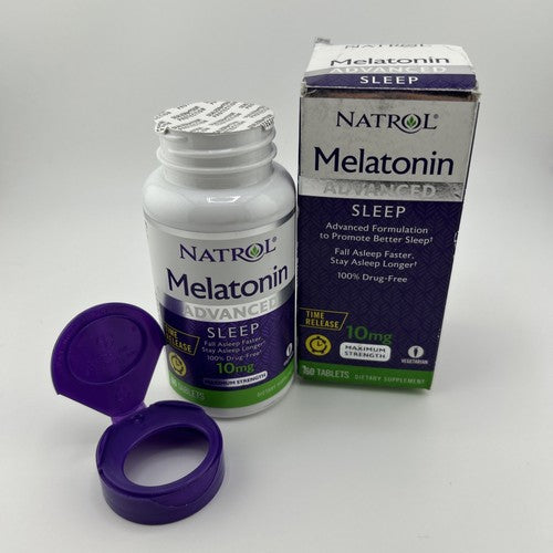 Natrol Melatonina 10mg Advanced Sleep – Sono Rápido e Profundo | 60 Cápsulas