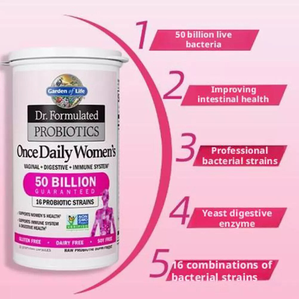 Garden of Life Probióticos Once Daily Women’s – 30 Cápsula