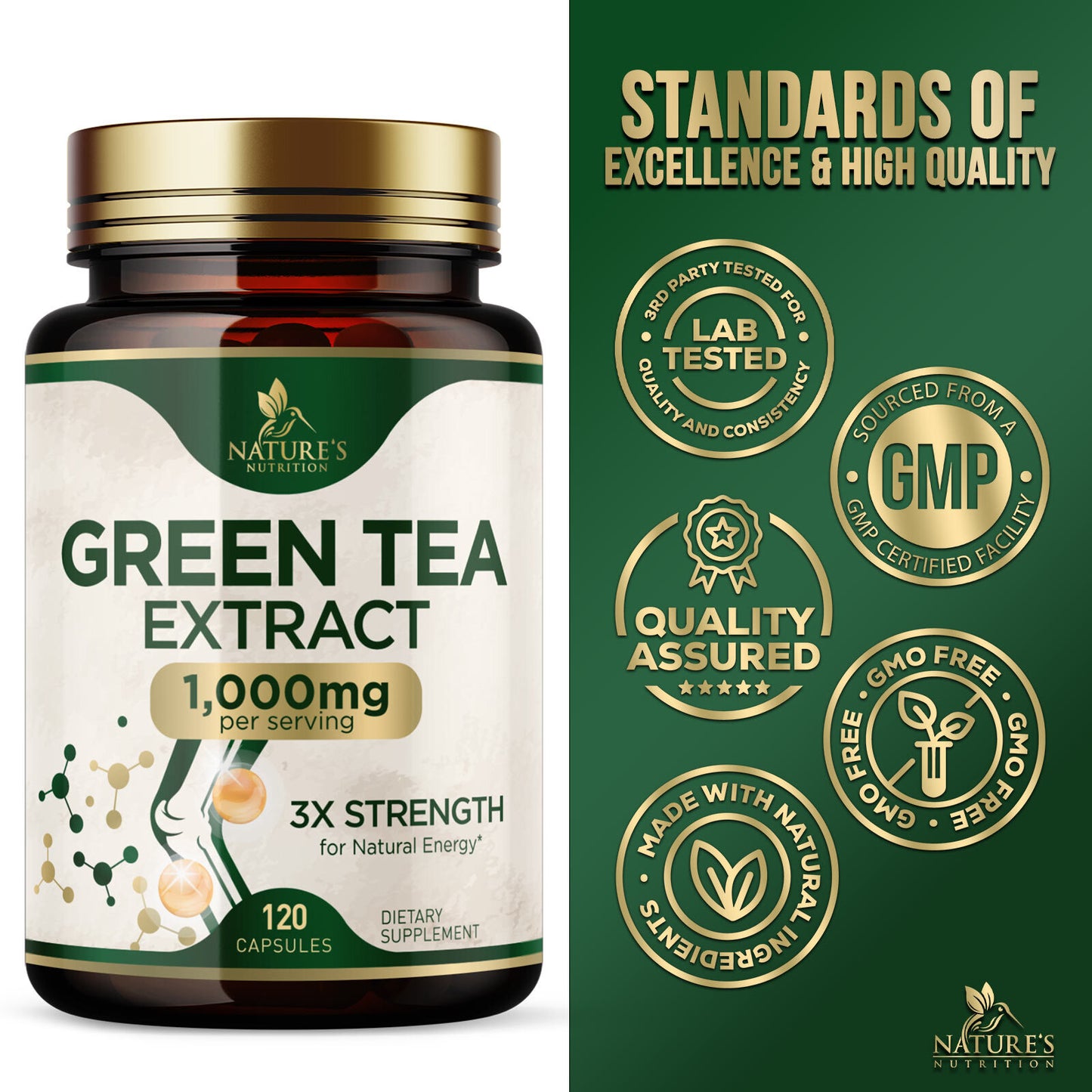 Extrato de Chá Verde 1000mg – Perda de Peso Natural e Aceleração do Metabolismo