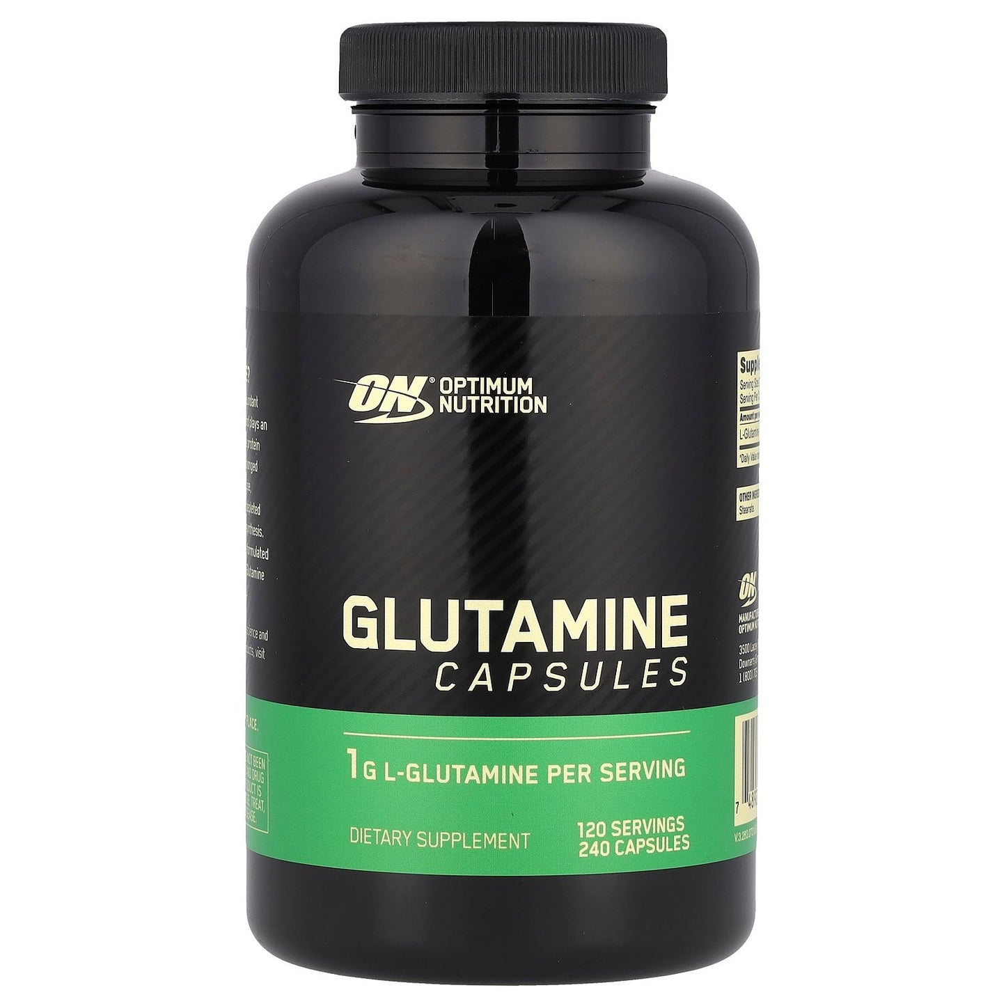L-Glutamine 500mg – 240 Capsules | Strength, Performance and Immunity