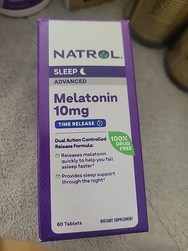 Natrol Advanced Sleep 10mg – Suplemento de Melatonina para Sono Restaurador | 60 Cápsulas