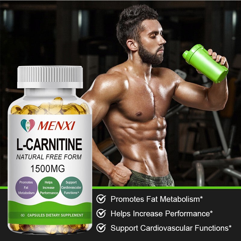 L-Carnitina 1500mg – Suplemento para Perda de Peso e Energia