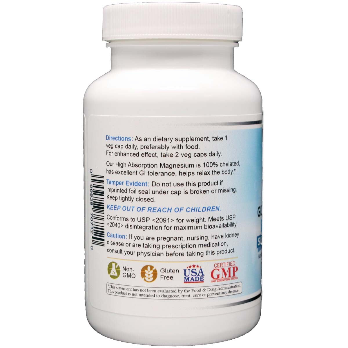 Wonder Labs Magnésio Glicinato Premium – 500mg, Absorção Avançada