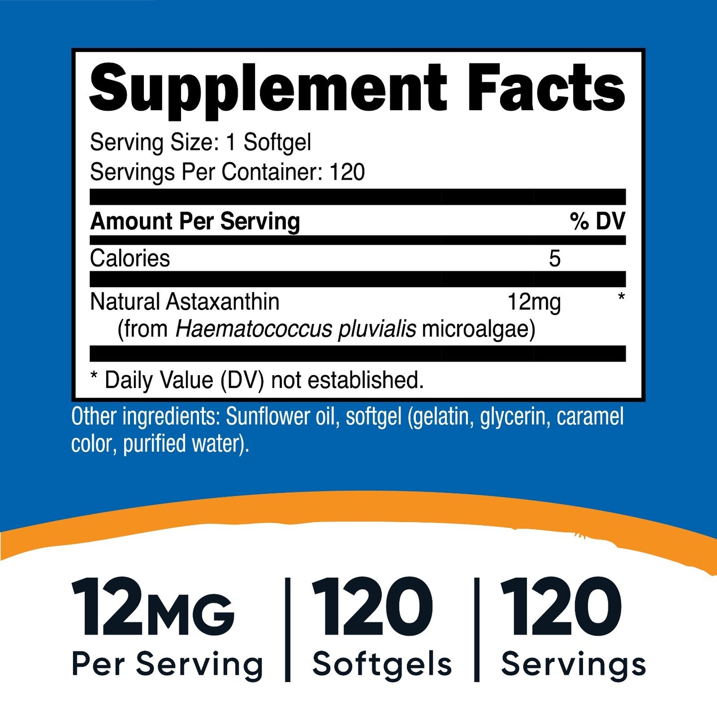 Nutricost Astaxantina – 12 mg – 120 Softgels – Saúde e Bem-Estar