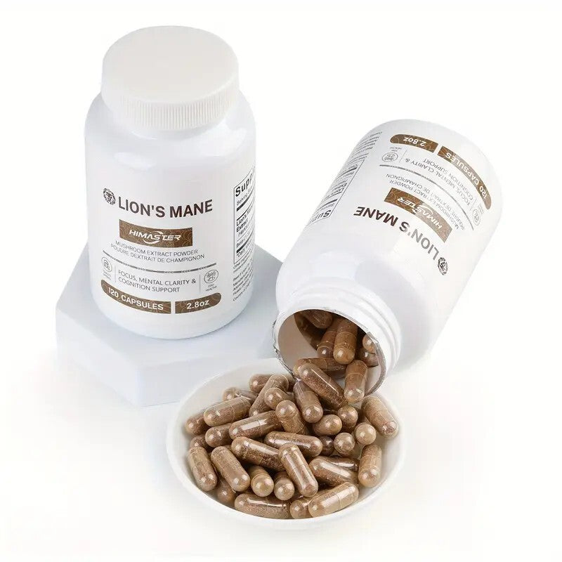 Lion’s Mane 120 Cápsulas – Suplemento Natural para Memória e Foco