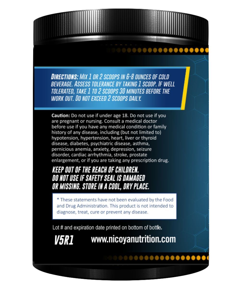 Pré-Treino Nitric Oxide 3000mg+ – Força, Foco e Energia Explosiva | Pó | 3 Sabores