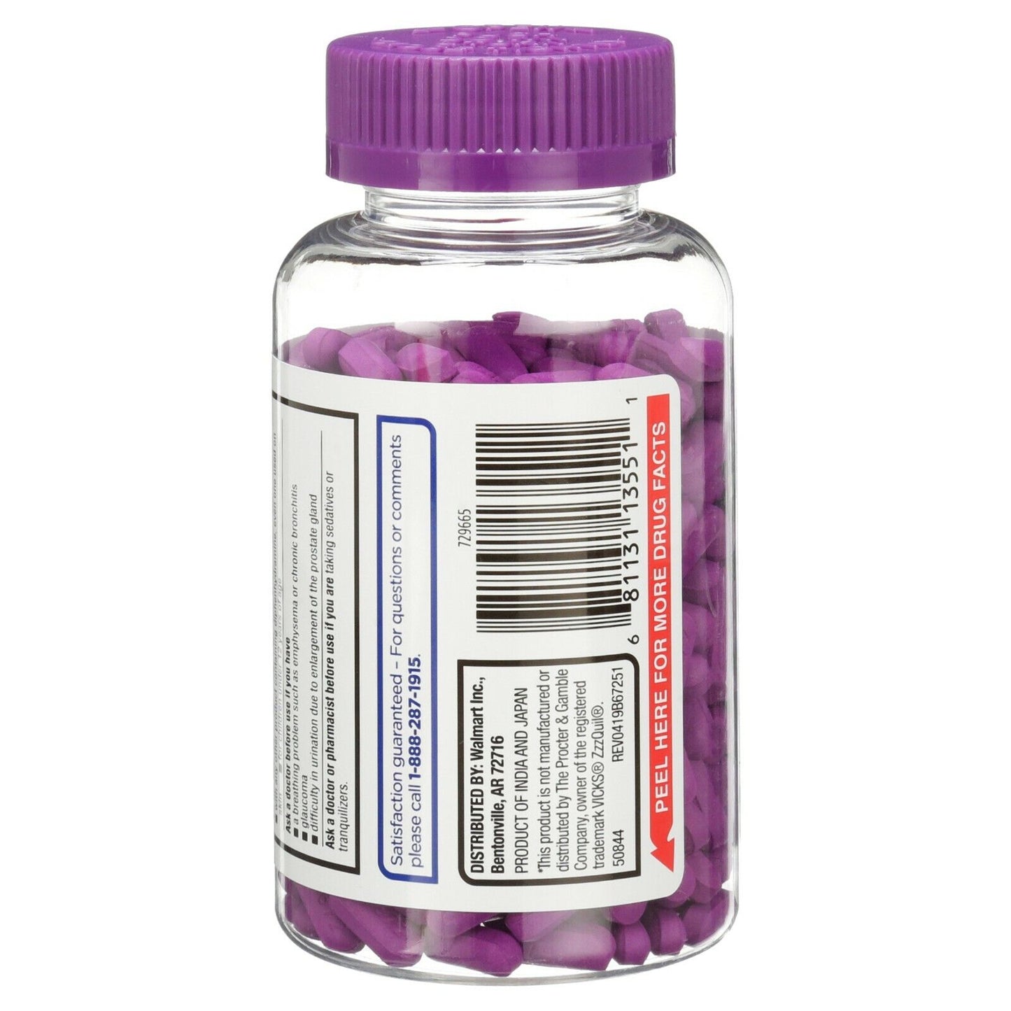 Equate NightTime Sleep-Aid 25mg – Pacote Econômico com 365 Cápsulas para Sono