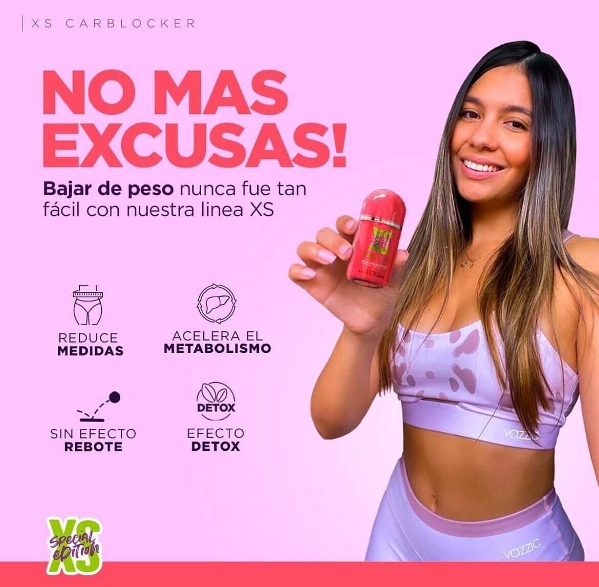 XS Fat Burner – Natural Weight Loss Supplement for Men & Women – 30 Caps