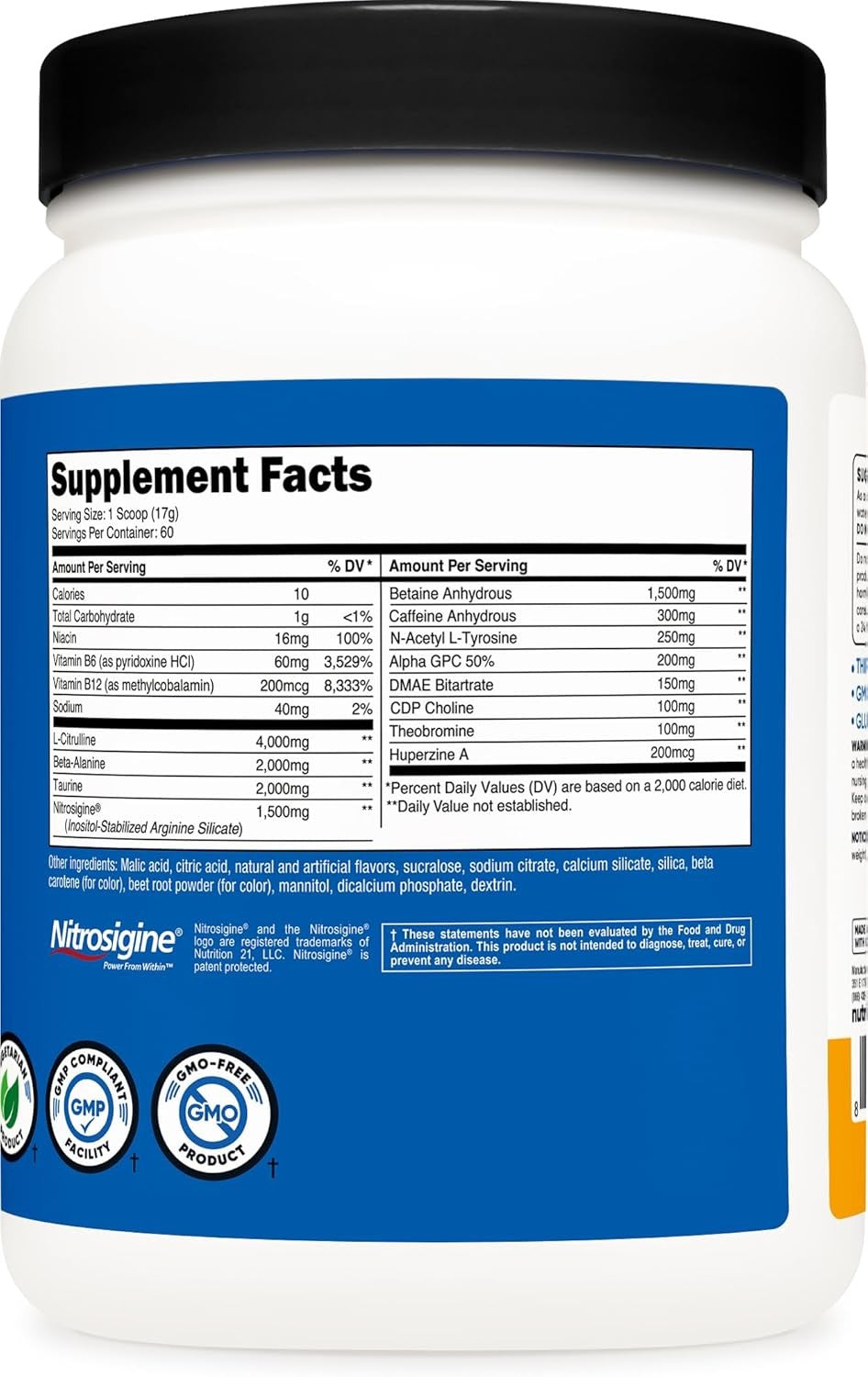 Nutricost Pre-X Xtreme Pré-Treino em Pó – 60 Porções | Energia e Força Máxima