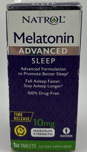 Natrol Melatonina 10mg Advanced Sleep – Sono Rápido e Profundo | 60 Cápsulas