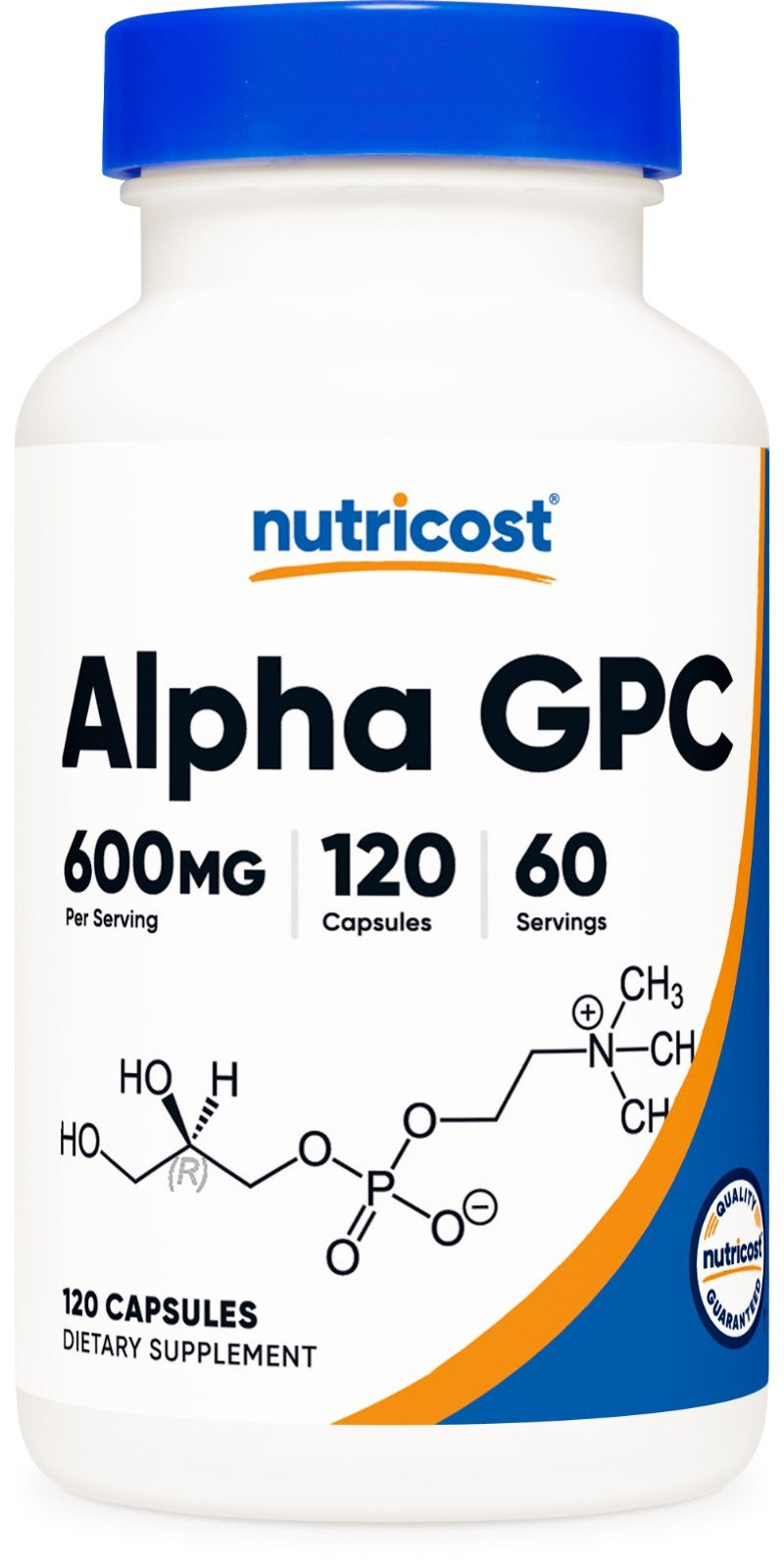 Nutricost Alpha GPC – Clareza Mental e Foco 600mg 120 Cápsulas