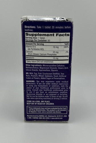 Natrol Melatonina 10mg Advanced Sleep – Sono Rápido e Profundo | 60 Cápsulas
