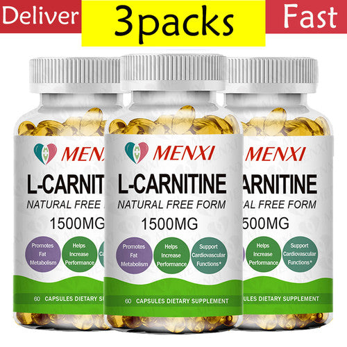 Pacote Triplo L-Carnitina 10mg – 60 Cápsulas Cada | Suplemento para Perda de Peso