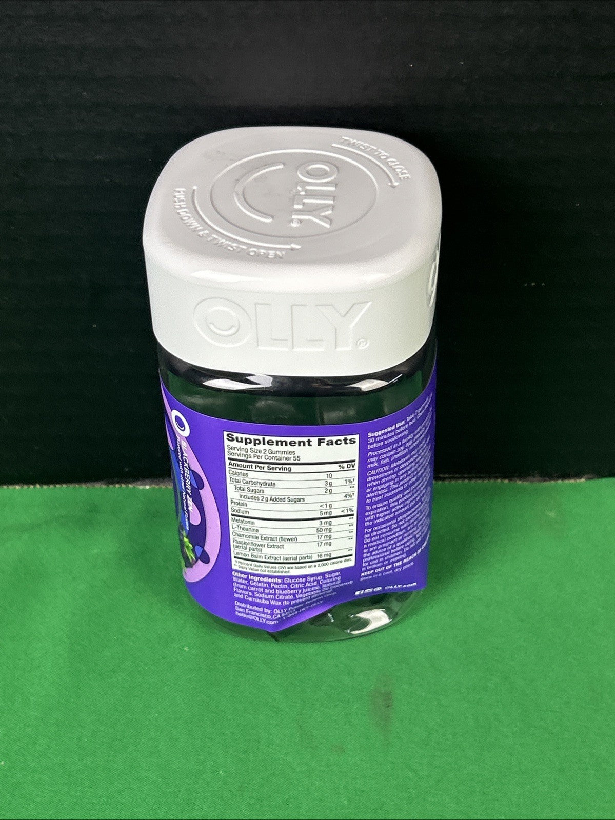OLLY Sono Repousante – Gomas para Dormir | Sabor Amora | 110 Unidades
