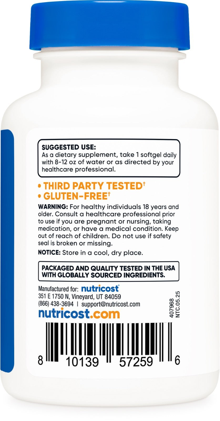 Nutricost Astaxantina – 12 mg – 120 Softgels – Saúde e Bem-Estar
