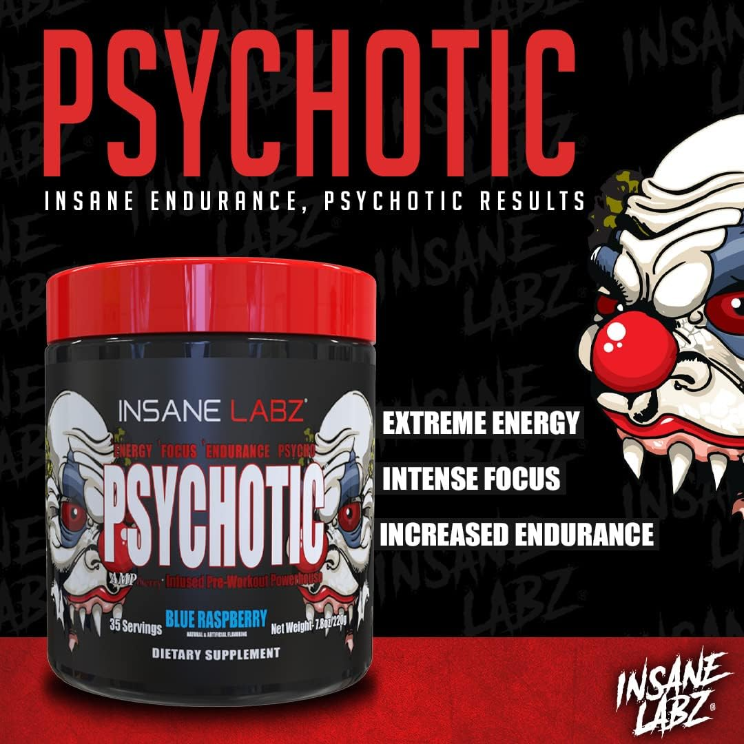 Insane Labz Psych-O-Tic – Energia Insana, Máximo Desempenho | 35 Porções