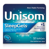 Unisom SleepGels – Auxílio para Sono com 50mg Difenidramina | 32 Cápsulas