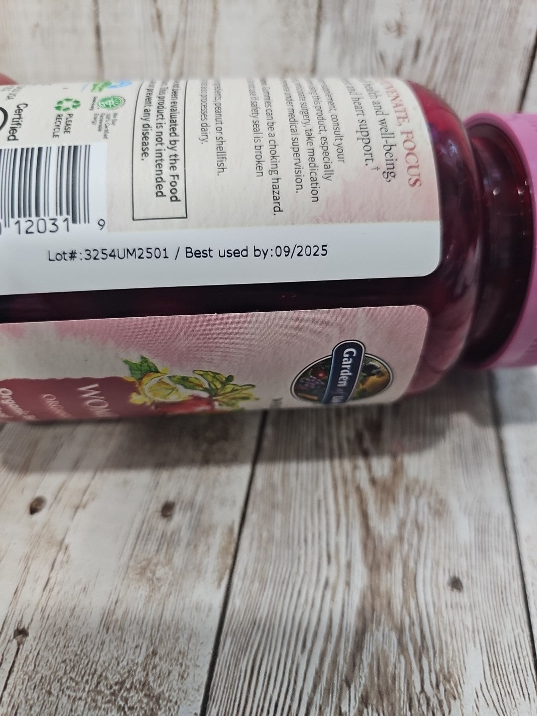 Multivitamínico Vegano MyKind Organics Feminino 40+ – 120 Gummies Garden of Life