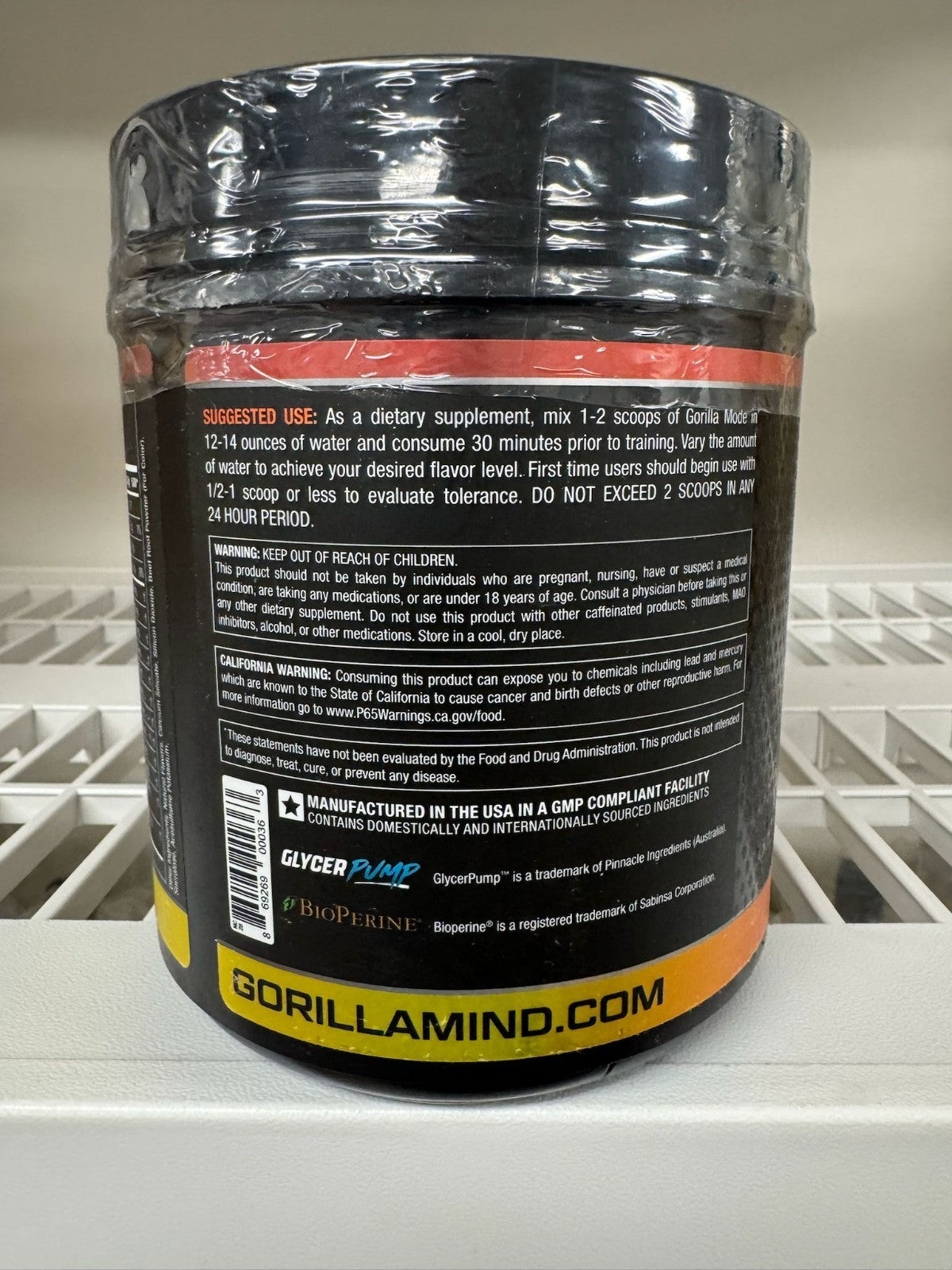Pré-Treino Gorilla Mode – Sangue de Tigre | Nova Fórmula | 40 Porções