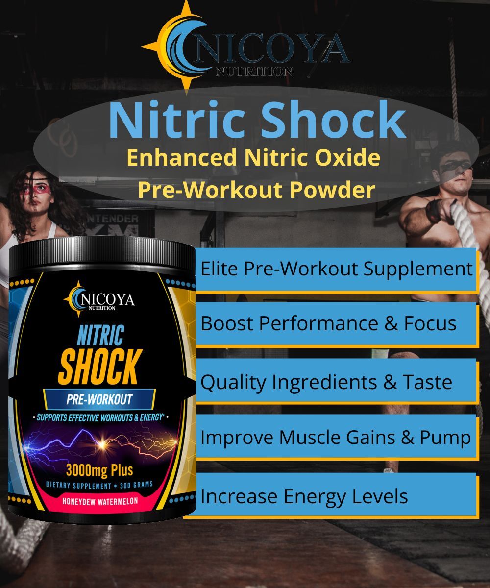 Pré-Treino Nitric Oxide 3000mg+ – Força, Foco e Energia Explosiva | Pó | 3 Sabores