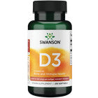 Swanson D-3 5000 UI – Cápsulas Gelatinosas de Alta Potência 250 Unidades