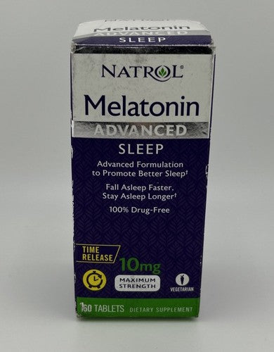 Natrol Melatonina 10mg Advanced Sleep – Sono Rápido e Profundo | 60 Cápsulas
