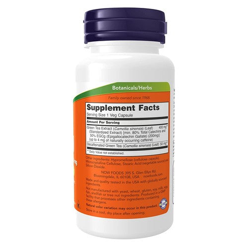 NOW Foods – Green Tea Extract with EGCg 400 mg – 90 Vegetable Capsules