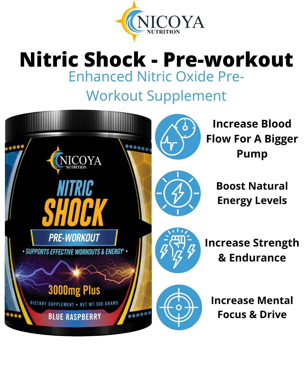 Pré-Treino Nitric Oxide 3000mg+ – Força, Foco e Energia Explosiva | Pó | 3 Sabores