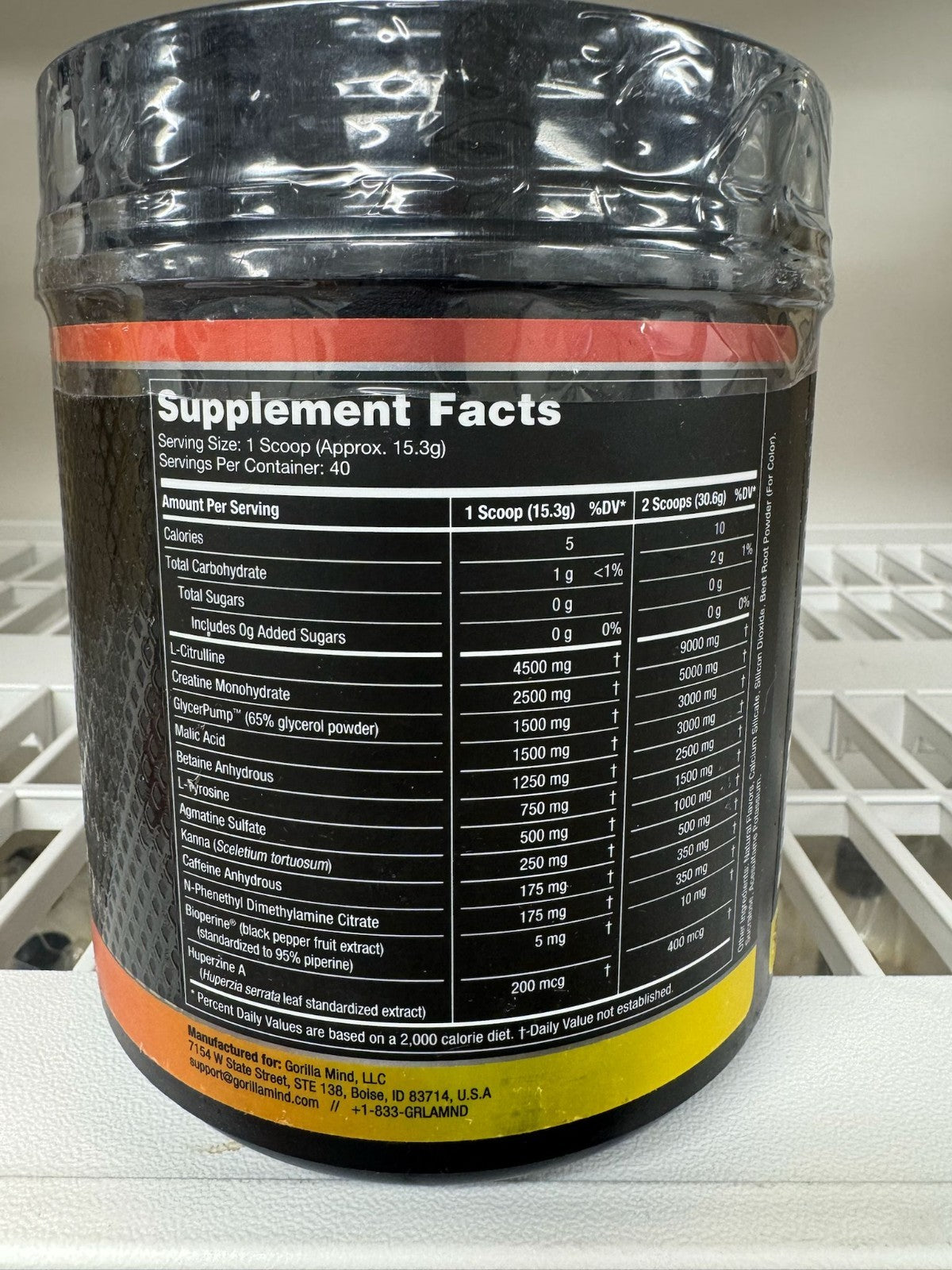 Pré-Treino Gorilla Mode – Sangue de Tigre | Nova Fórmula | 40 Porções