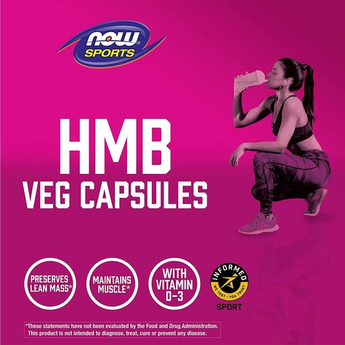 NOW Foods HMB 500 mg – Vegetable Capsules for Mass Gain