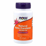 Now Foods Beta Caroteno 25.000 UI – 90 Cápsulas – Suporte à Saúde Geral