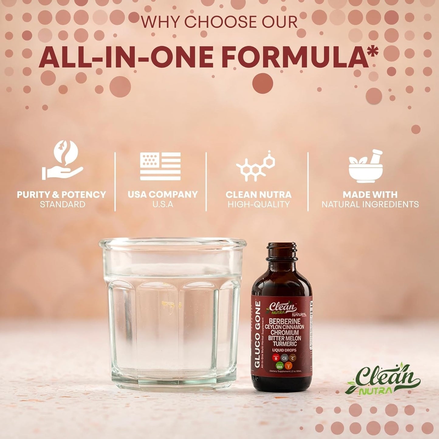 Suplemento Líquido de Berberina + Canela do Ceilão | Clean Nutra | Alta Absorção