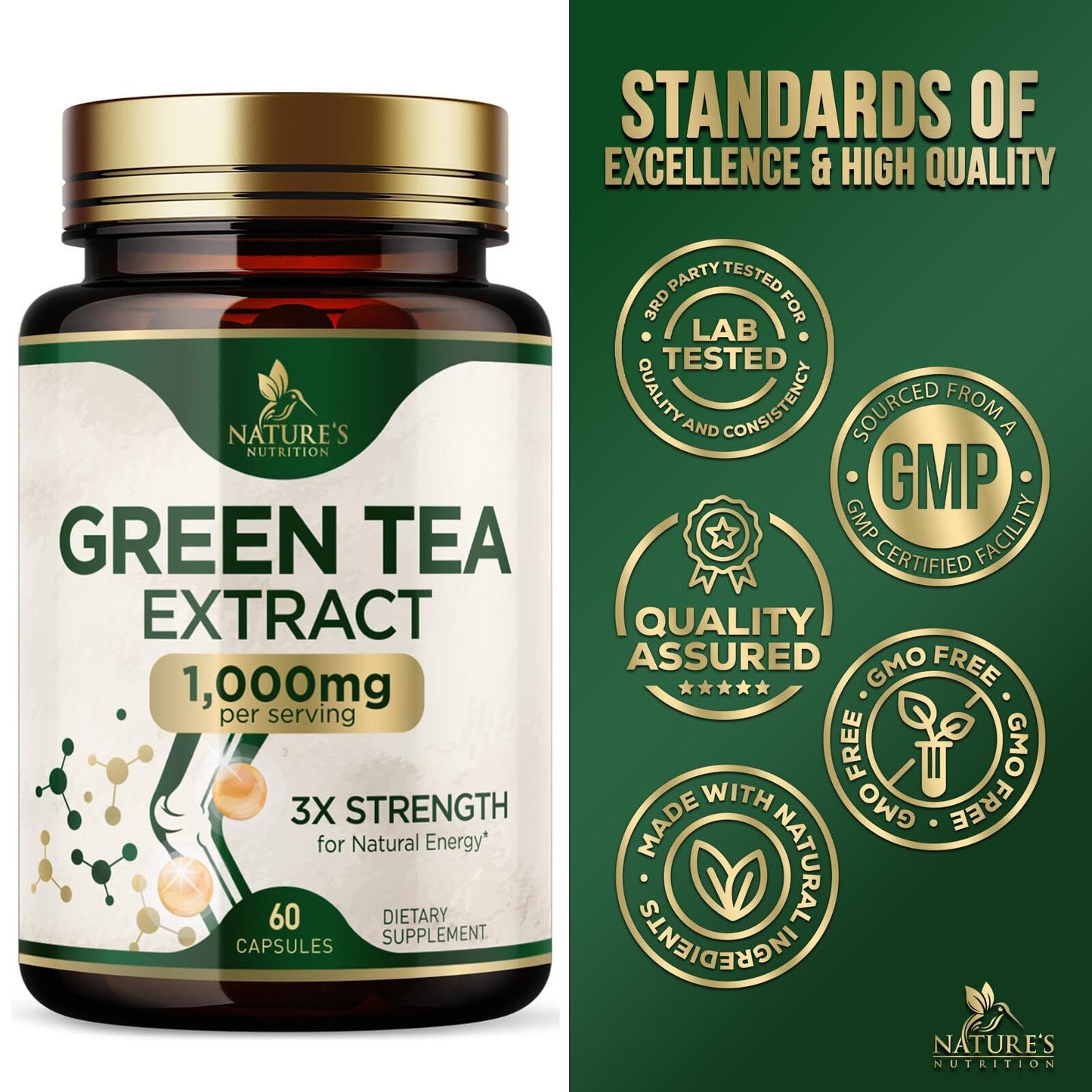 Extrato de Chá Verde 1000mg – Perda de Peso Natural e Aceleração do Metabolismo