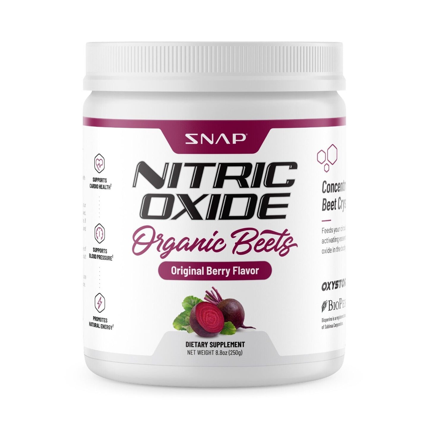 Snap Nitric Oxide with Beetroot – 30 Pre-Workout Doses