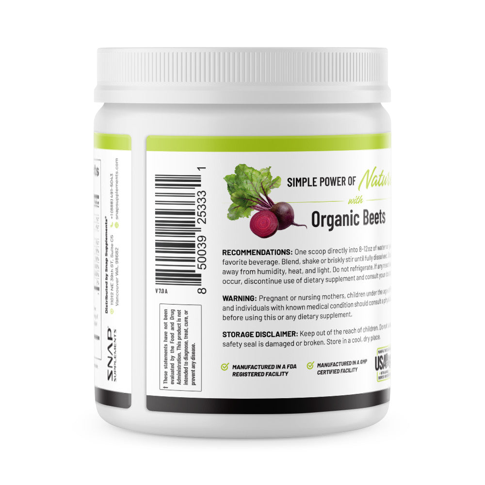 Snap Nitric Oxide with Beetroot – 30 Pre-Workout Doses