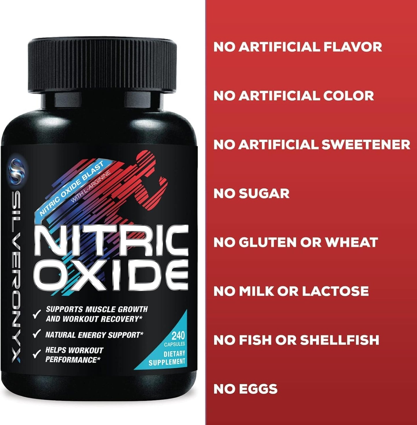 Nitric Oxide Premium 1300mg Supplement – SilverOnyx | Advanced Workout Performance