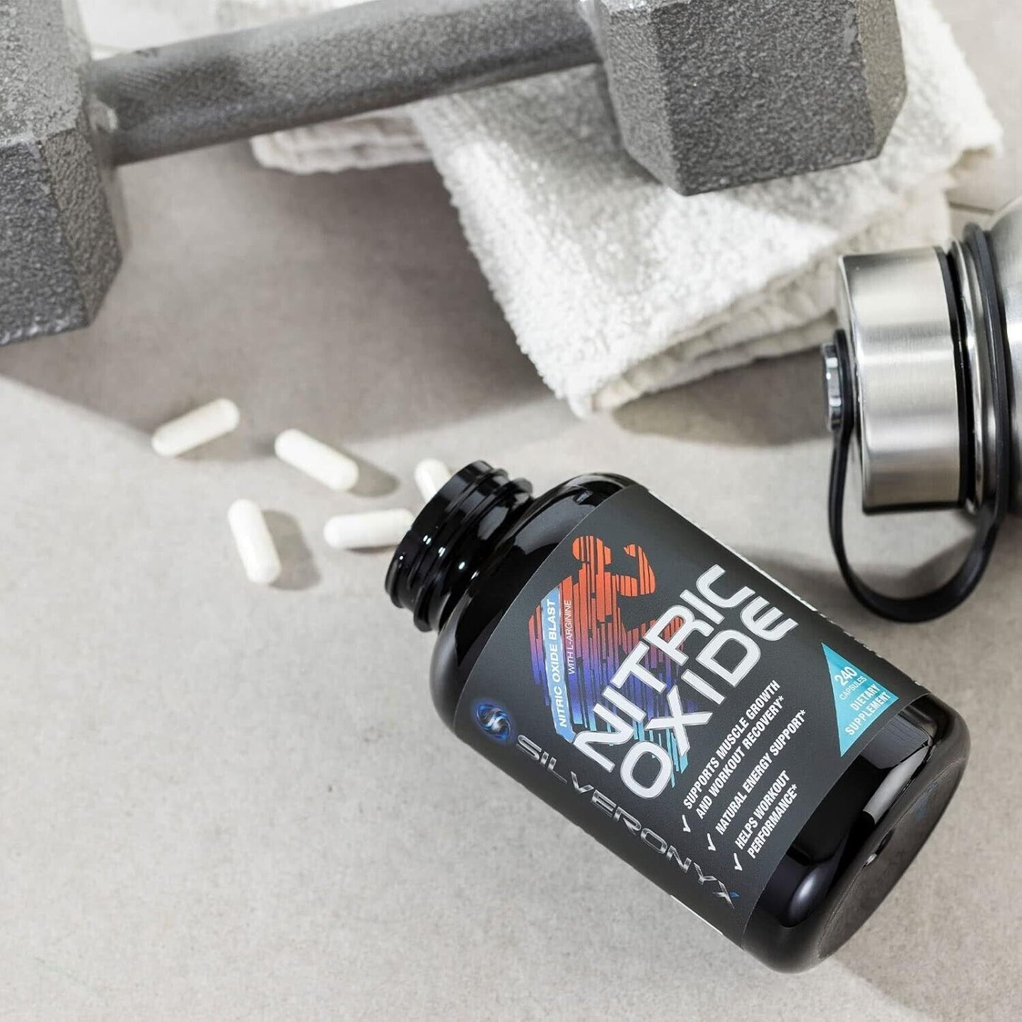 Nitric Oxide Premium 1300mg Supplement – SilverOnyx | Advanced Workout Performance
