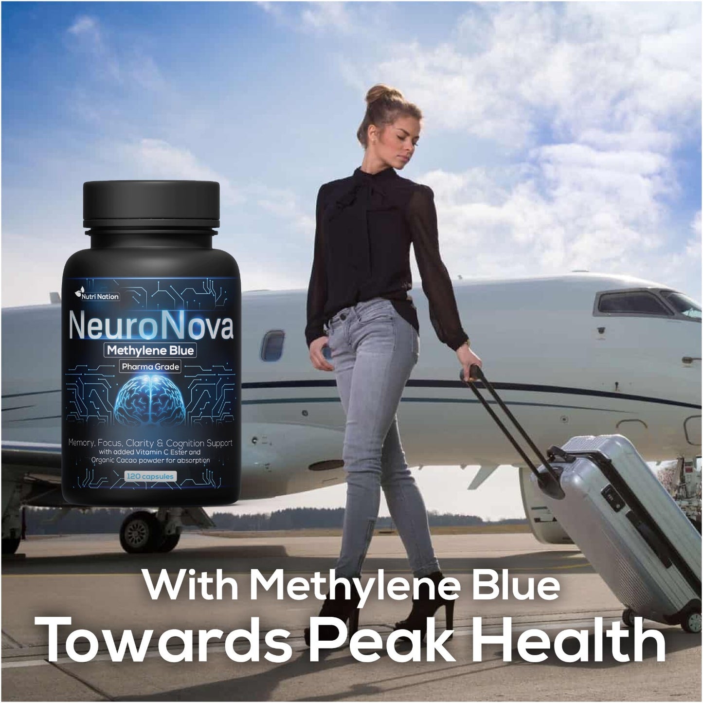 Methylene Blue Capsules – Cognitive & Memory Support – 120ct