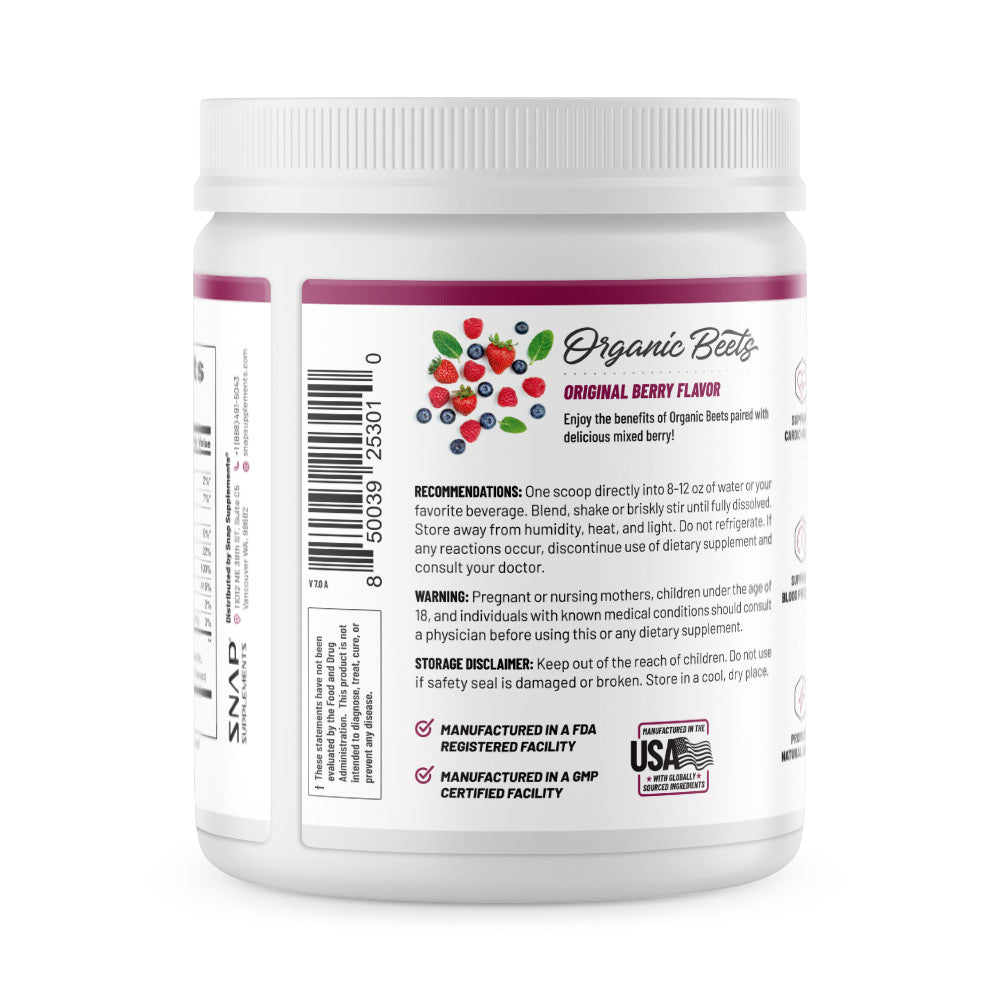 Snap Nitric Oxide with Beetroot – 30 Pre-Workout Doses