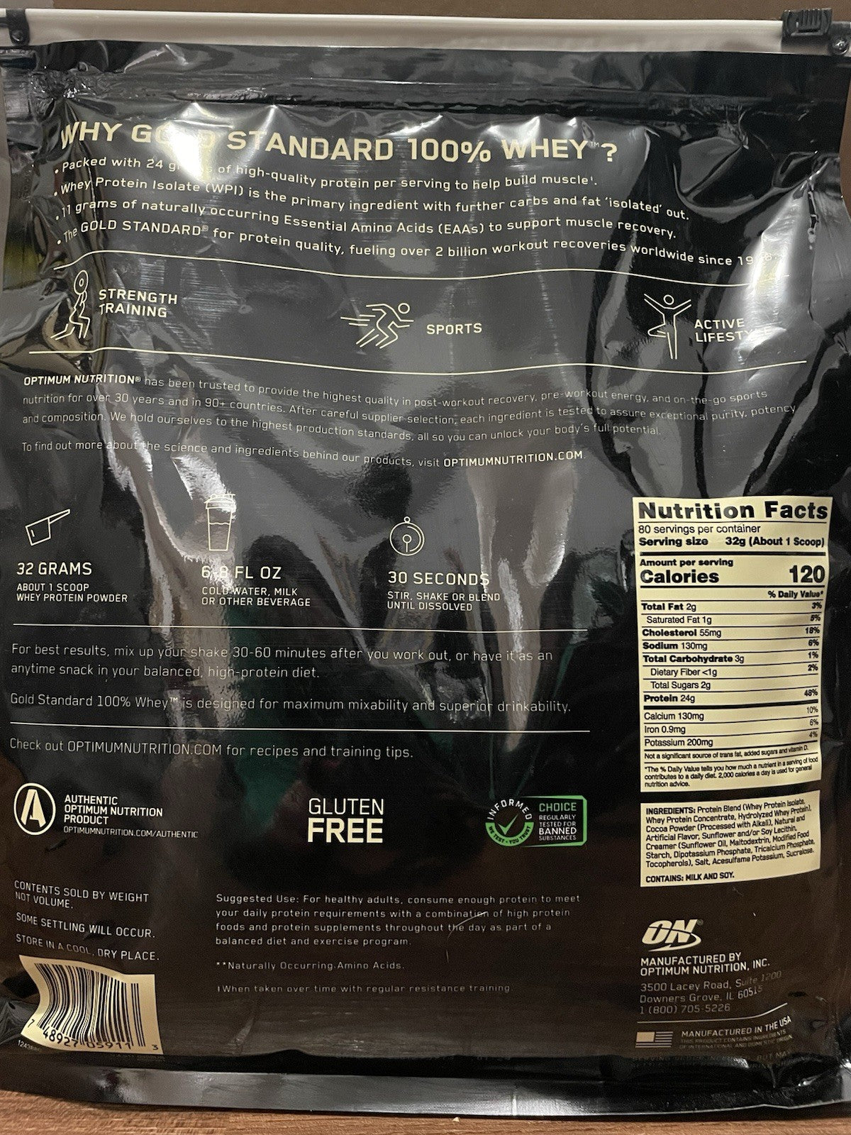 Optimum Whey Protein Chocolate – 80 Servings – High Performance