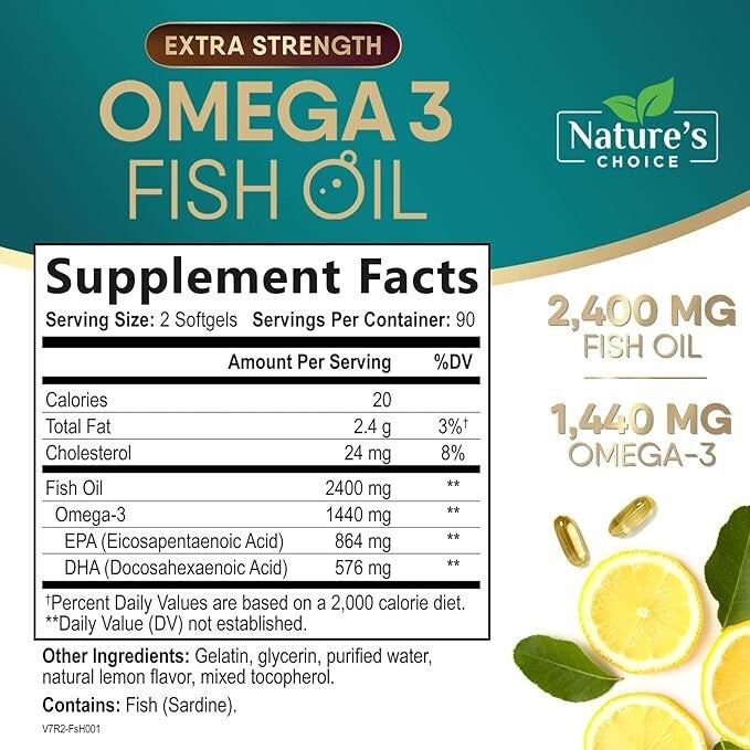 Omega 3 Support – Fish Oil with High Concentration of EPA and DHA