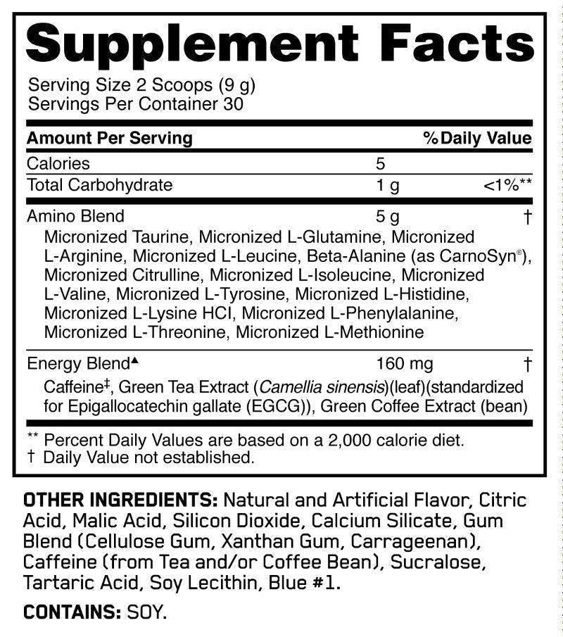 Optimum Nutrition Performance & Energy Powder – 30 Servings, BCAA, Caffeine & Amino Acids