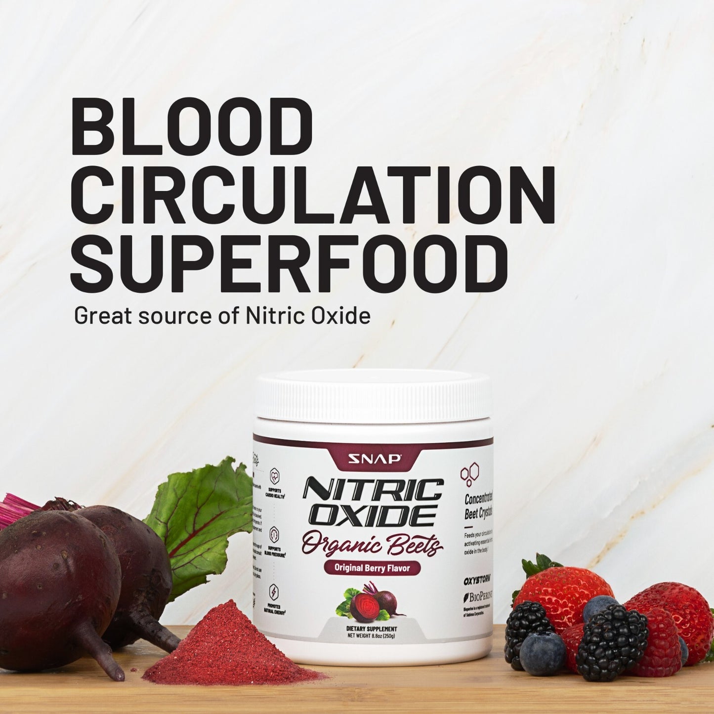 Snap Nitric Oxide with Beetroot – 30 Pre-Workout Doses