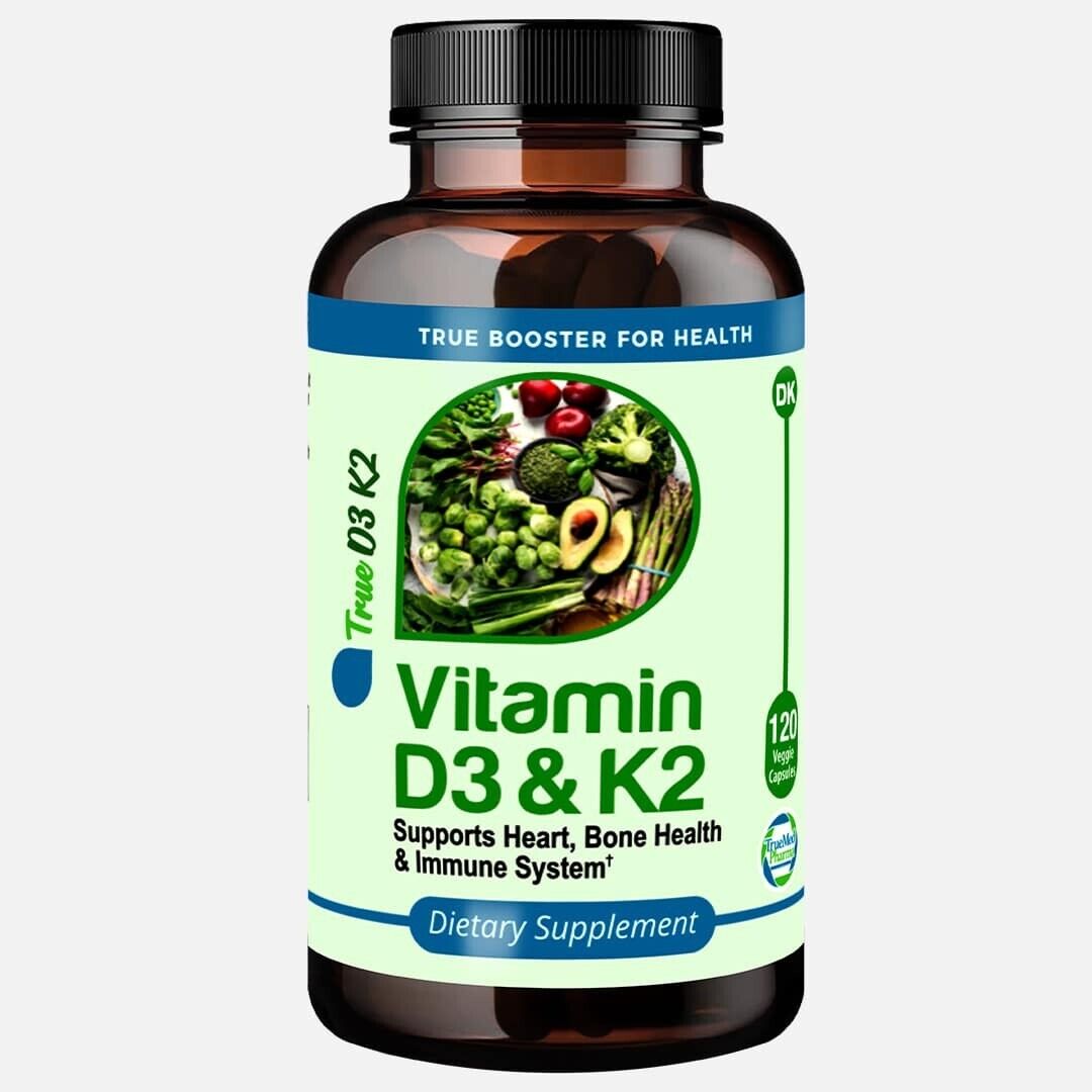 TrueMed D3 5000 UI + K2 MK7 – Saúde Óssea e Imunidade