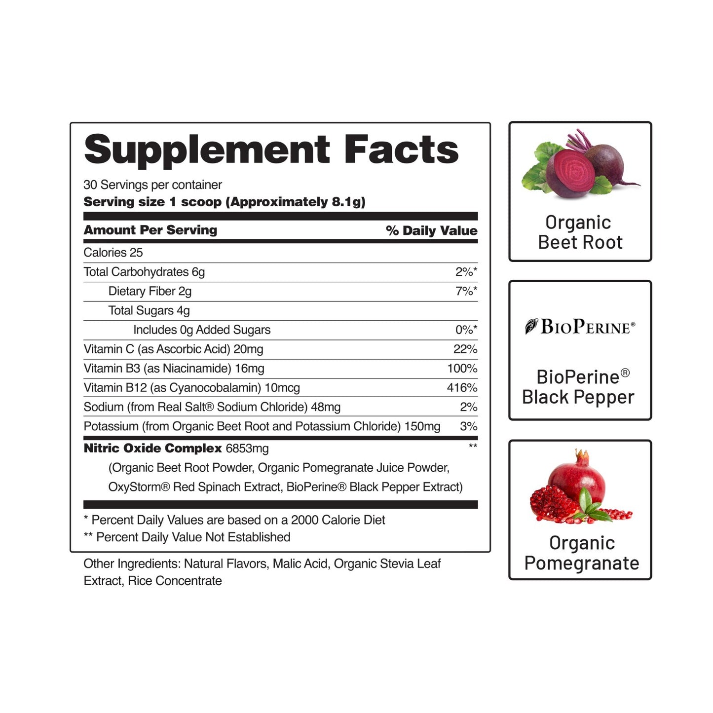 Snap Nitric Oxide with Beetroot – 30 Pre-Workout Doses